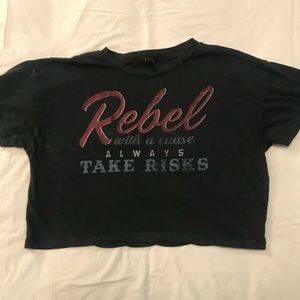 Rebel with a cause crop top